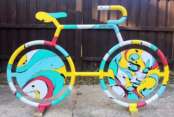 “Conduits” Mural Bike Rack